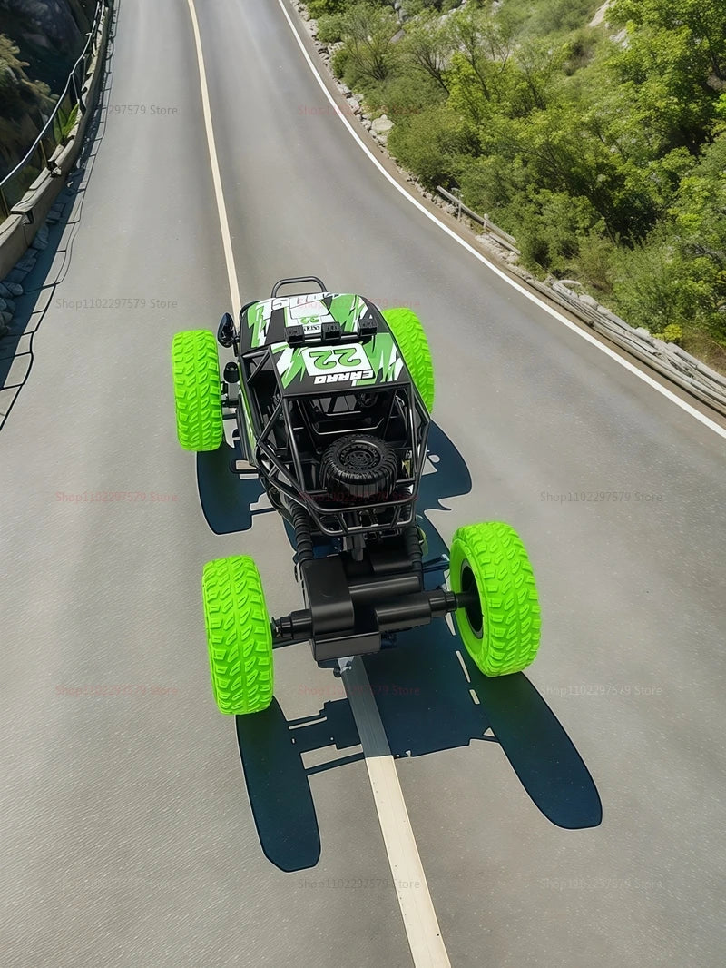 Remote Control Off-Road Climbing Car 1:18 For Kids High Speed Flashing Lights Rechargeable Toy Vehicle Gifts For Boys And Girls