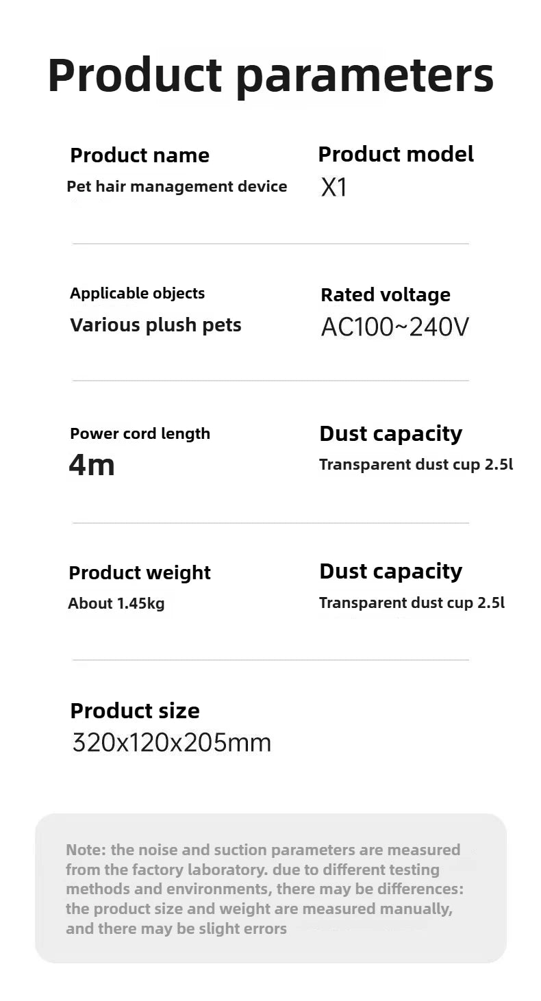 Pet multi-functional hair trimmer dog vacuum set all-in-one machine pet beauty device vacuum cleaner hair clipper