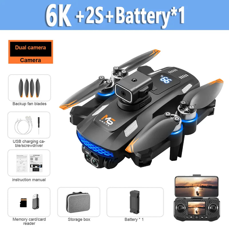 Xiaomi Mijia M6 Drone Brushless Motor Professional 8K HD Aerial Photography Obstacle Avoidance UAV Four-Rotor Helicopter Toys