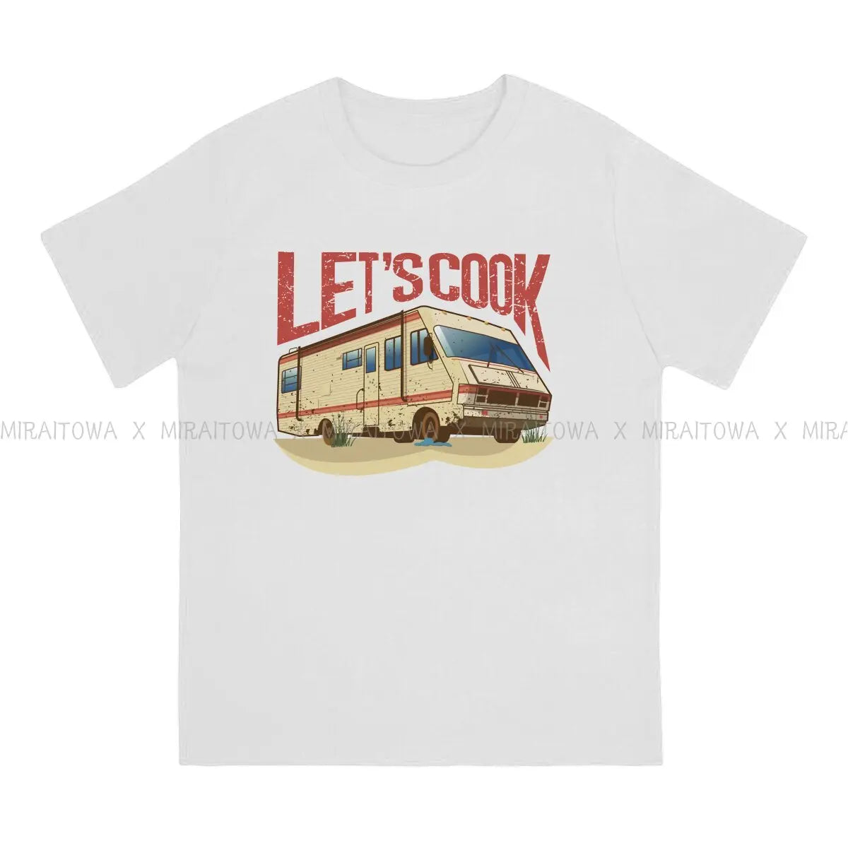 Breaking Bad Walter White TV Man TShirt RV Lets Cook Fashion T Shirt Harajuku Streetwear Hipster