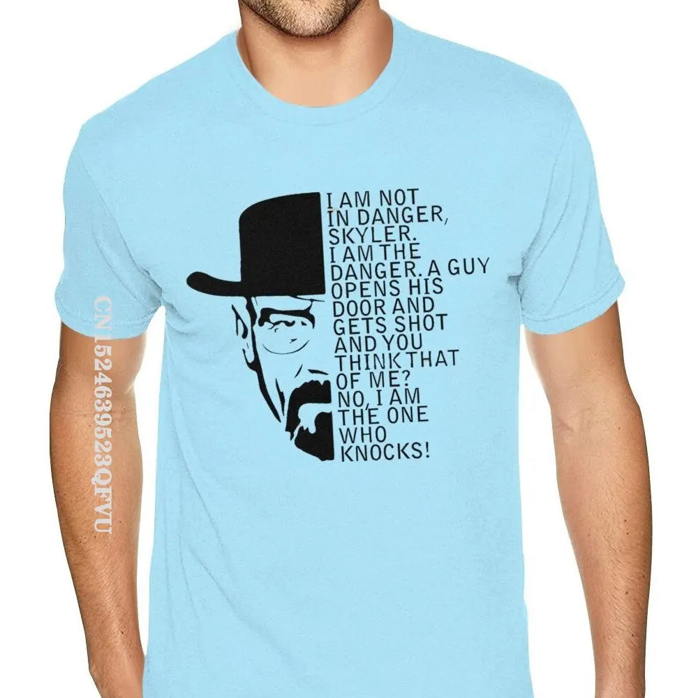 Oversized T Shirt Breaking Bad Walter Heisenberg I Am The Danger Simple Design Gothic Style Anime Tshirt Mens Designer Shirts