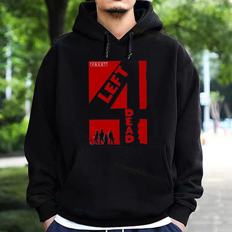 Left 4 Dead 2 Hoodie Men Women Fashion Casual Long Sleeve T-shirt Aesthetic Vintage Game Lovers Retro Style Hoodies Harajuku