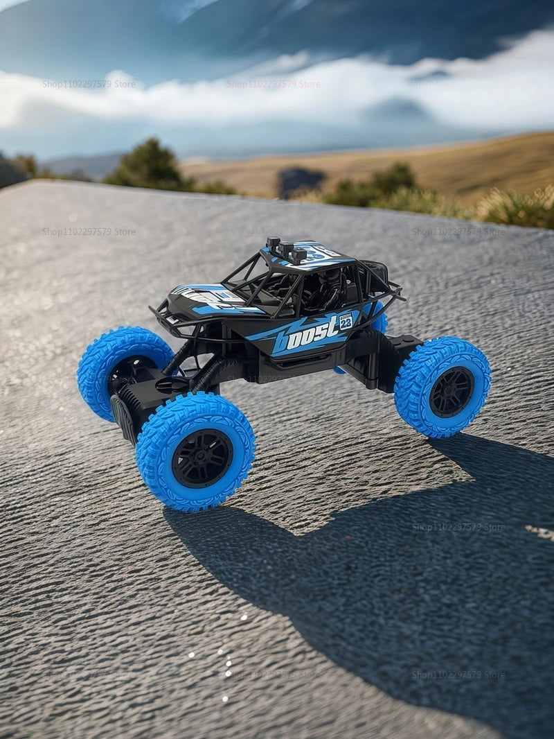 Remote Control Off-Road Climbing Car 1:18 For Kids High Speed Flashing Lights Rechargeable Toy Vehicle Gifts For Boys And Girls