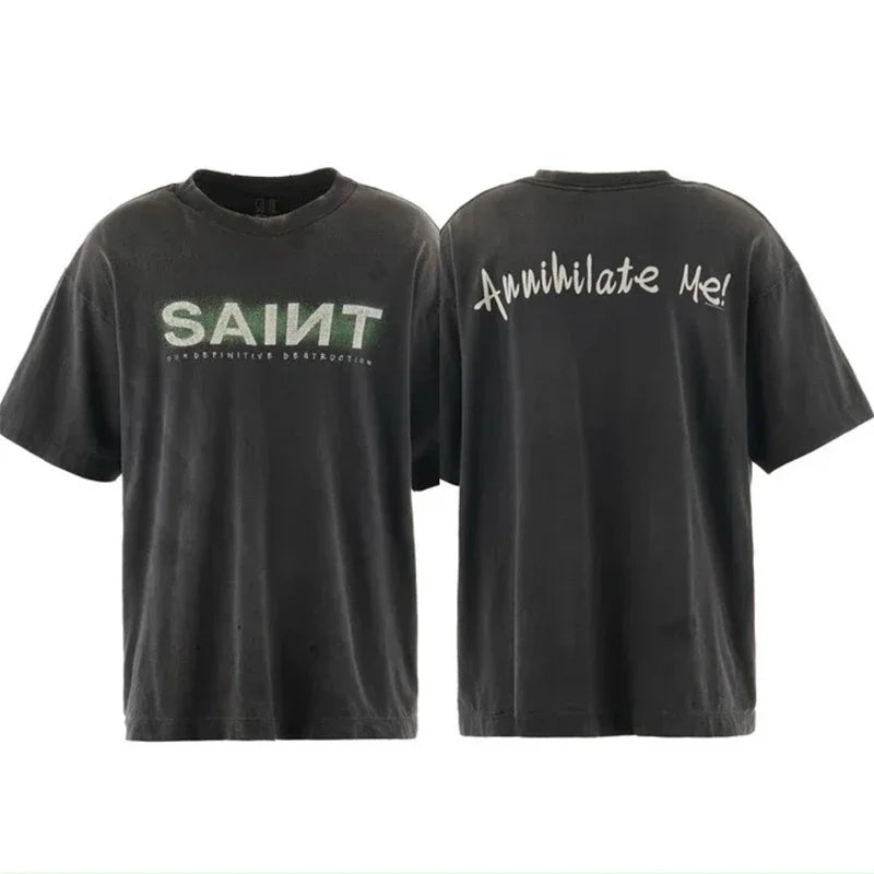 Public Enemy Saint Washed T-shirt Men Women Best Quality Tee Tops T Shirt