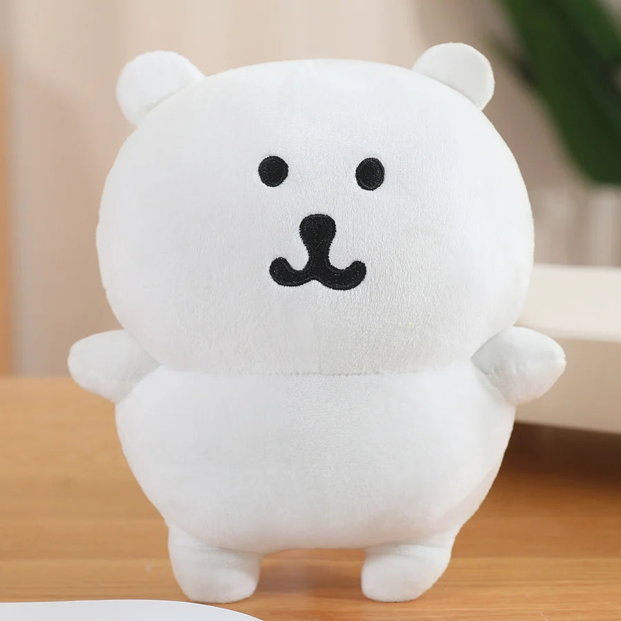 12/22/30cm Cute Self-deprecating Bear Soft Stuffed Doll Kawaii Same Style Japanese Anime White Bear Kid Birthday Xmas Gift