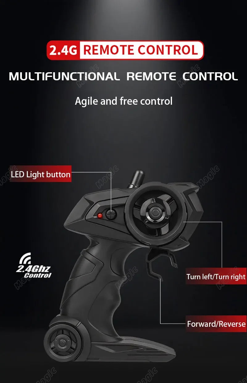 1:16 Scale 2WD All Terrain Fast RC Car 20KM/H High Speed Electric Off-Road Vehicle Outdoor Remote Control Truck for Kid Toy Gift