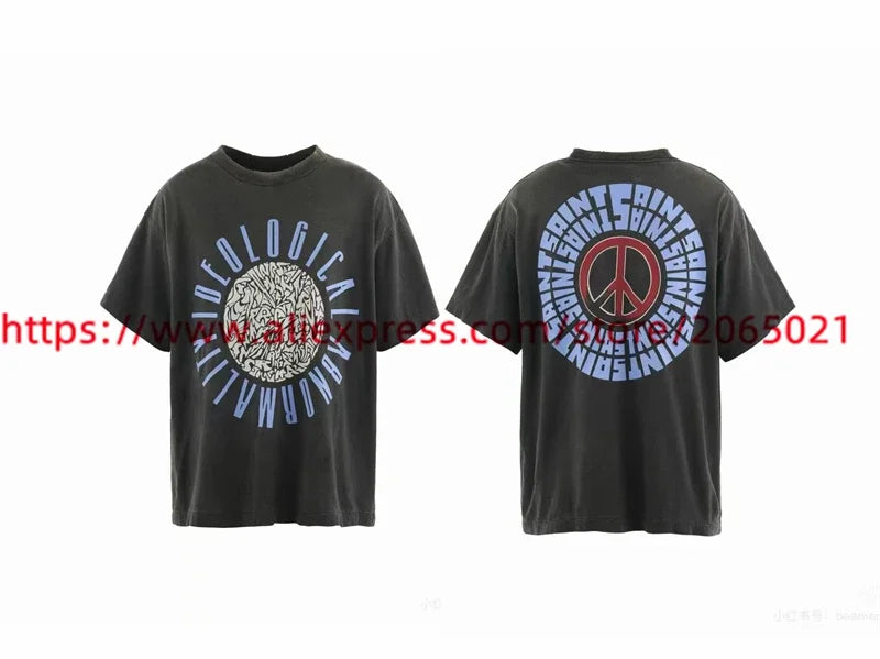 Public Enemy Saint Washed T-shirt Men Women Best Quality Tee Tops T Shirt