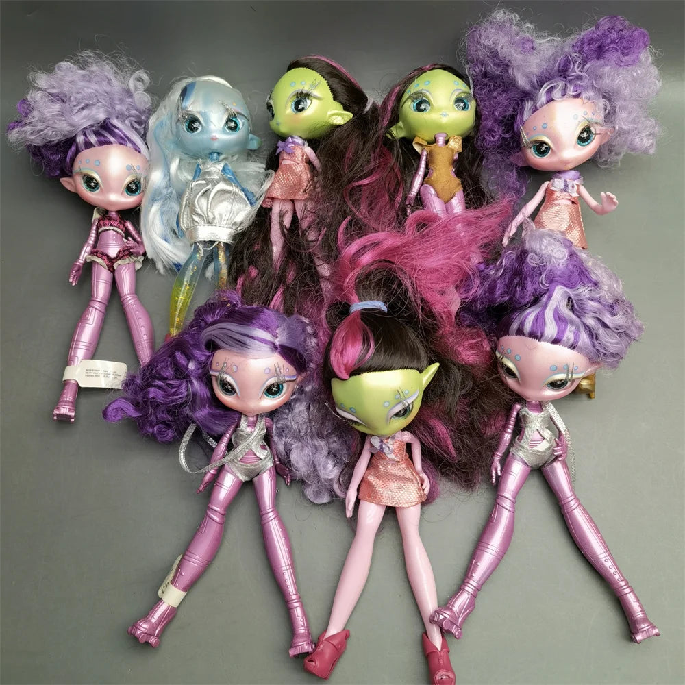 Original innovation Una poem monster doll toy girl birthday gift Novi star  doll long hair 20 cm doll with clothes DIY toy