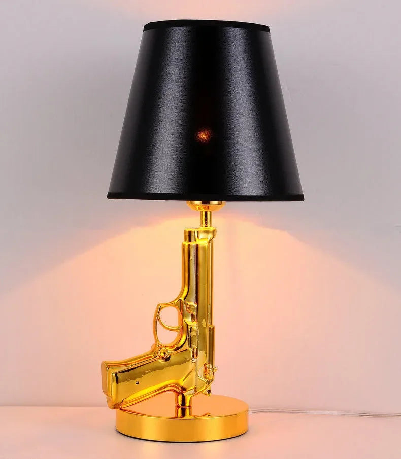 Postmodern Creative Lamp AK47 Floor Lamp LED Designer Corner Light for Living Room Reading Bedroom Bedside Gold Floor Lamp