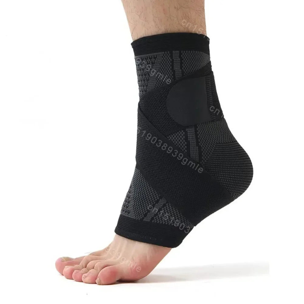 1Pcs High Quality Adjustable Ankle Support Compression Ankle Brace Protector Running Soccer Basketball Fitness Joint Pain Nylon