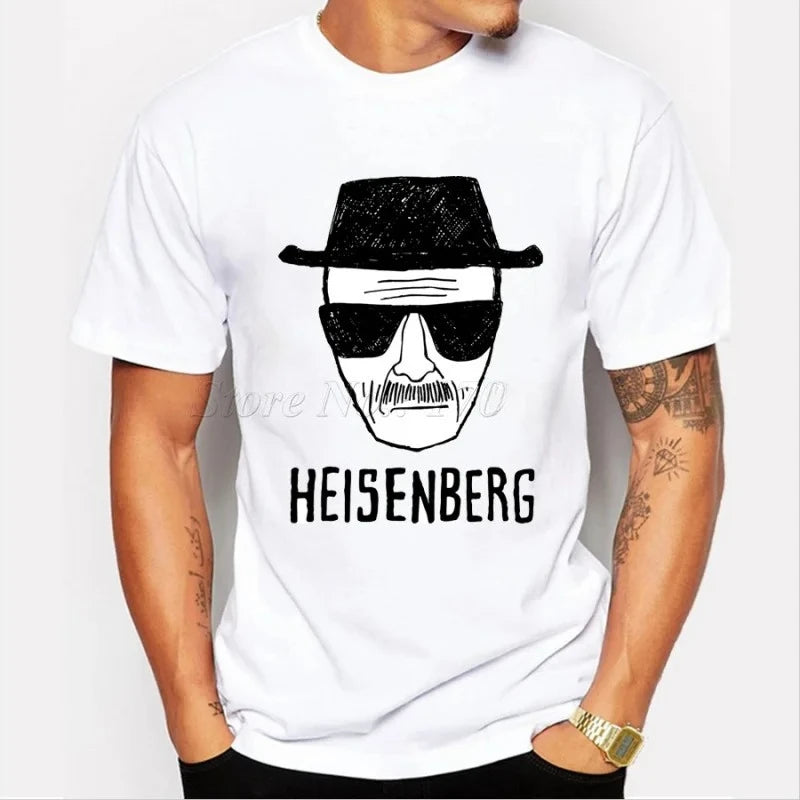 2025 Men's Fashion Breaking Bad T Shirt Heisenberg 3D Printed shirt Walt White Short Sleeve Tee Hipster Hot Sale Tops