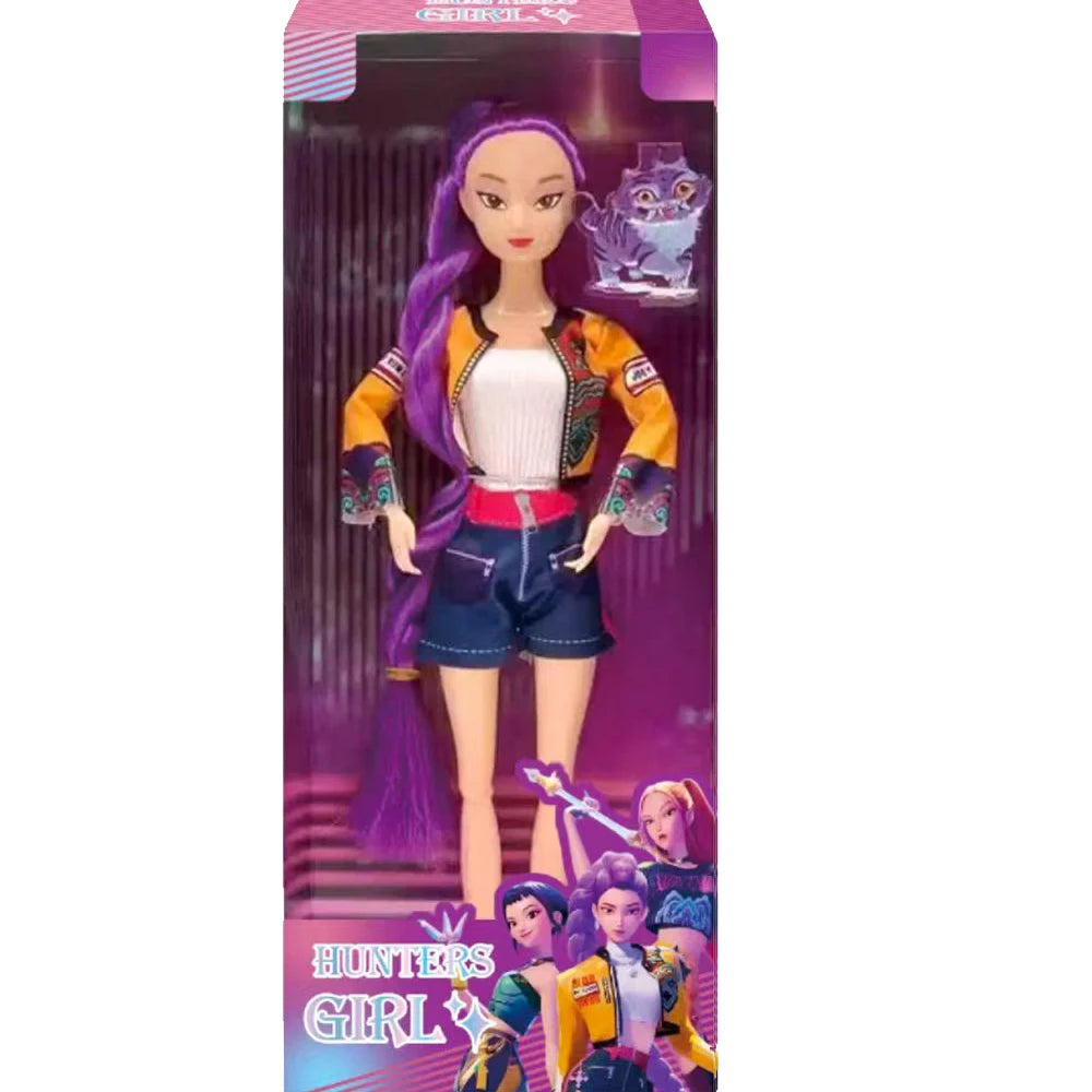 NEW Doll Toys Kpop Demon Hunters Action Figure Toy Rumi Mira Zoey Beautiful Princess Baby Girl Dolls Plastic DIY Toy for Girls