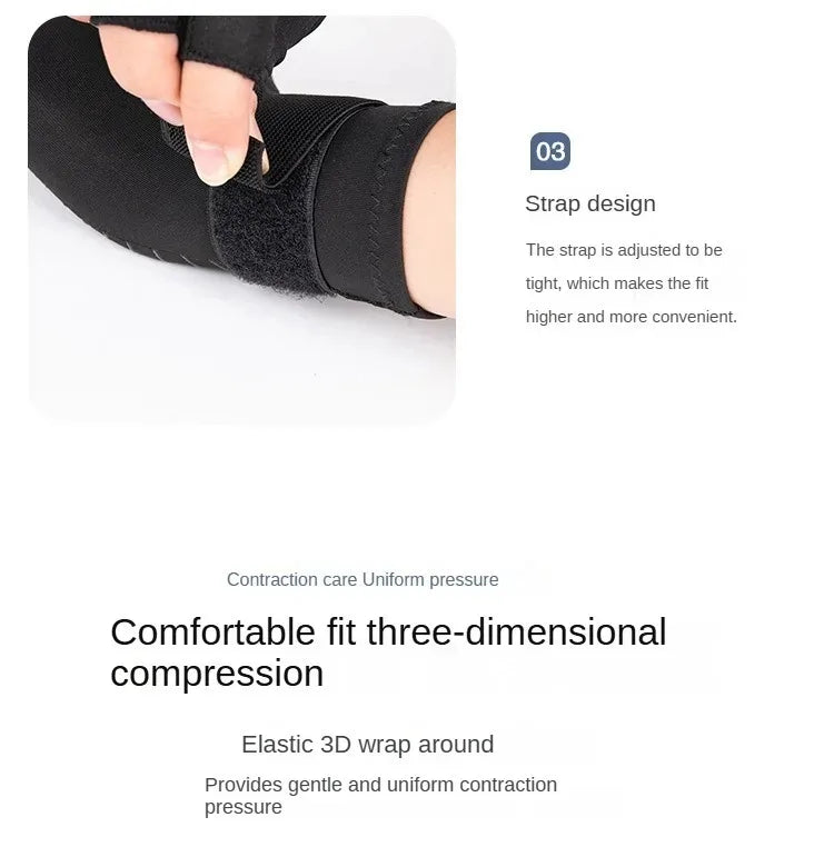 1Pair Unisex Fingerless Arthritis Gloves Wrist Brace Hand Support for Carpal Tunnel Pain Relief And Swelling Men And Women