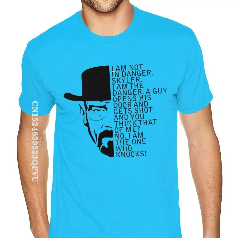 Oversized T Shirt Breaking Bad Walter Heisenberg I Am The Danger Simple Design Gothic Style Anime Tshirt Mens Designer Shirts