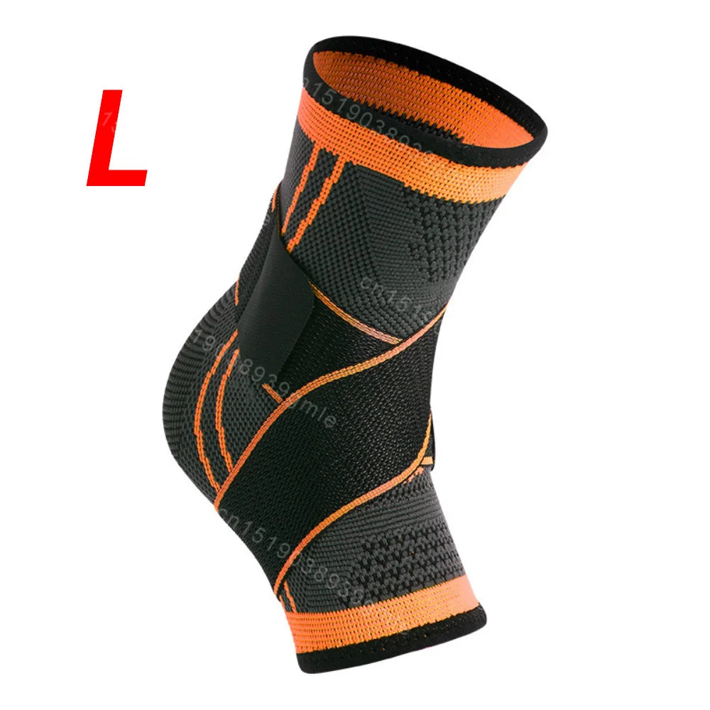 1Pcs High Quality Adjustable Ankle Support Compression Ankle Brace Protector Running Soccer Basketball Fitness Joint Pain Nylon