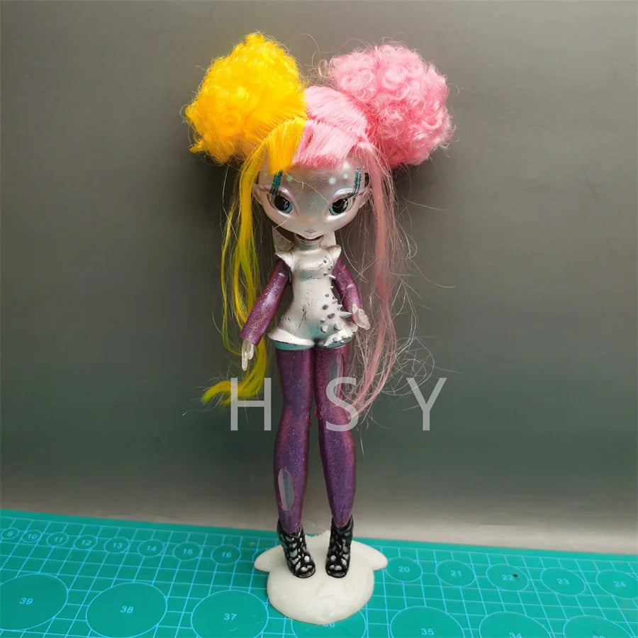 Original innovation Una poem monster doll toy girl birthday gift Novi star  doll long hair 20 cm doll with clothes DIY toy