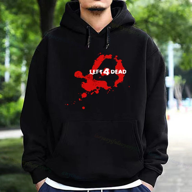 Left 4 Dead 2 Hoodie Men Women Fashion Casual Long Sleeve T-shirt Aesthetic Vintage Game Lovers Retro Style Hoodies Harajuku