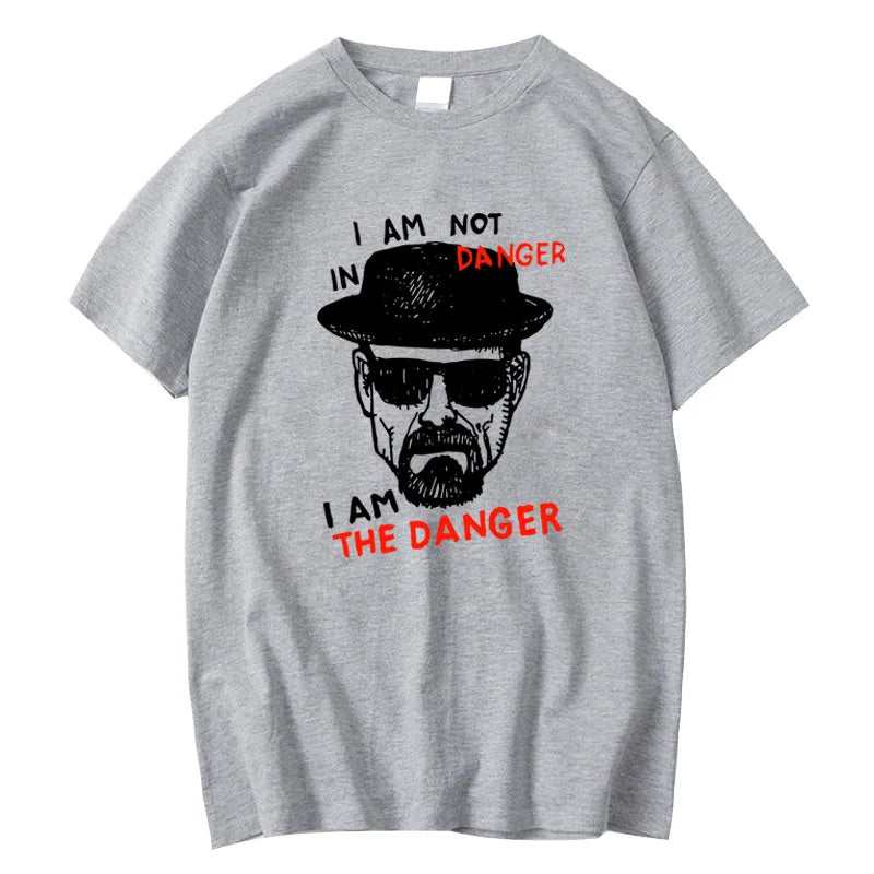 Men's T-shirt 100% Cotton Short Sleeve Breaking Bad Men T-shirt Casual Heisenberg Print Summer Tshirt Cool T-shirt Male Men Tops