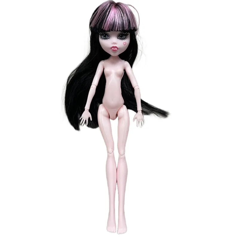 Monster Dolls Cute Horse-man Deer Cat Draculaura/Clawdeen Wolf/ Frankie Stein / Black Spider Movable Body Girls Toys Gift