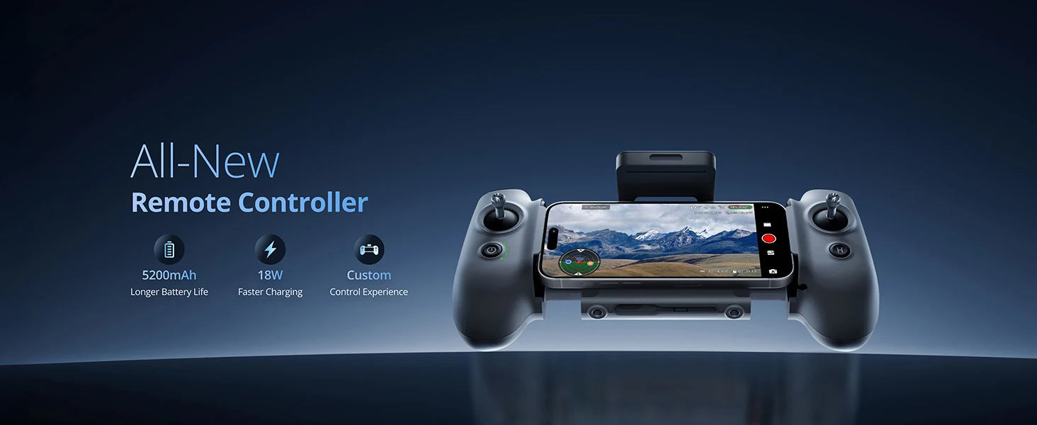 Potensic ATOM 2 Drone, 4K HDR Video, 8K Photo, 3-Axis Gimbal Camer, Under 249g, Vertical Shooting,10-KM, AI Night Shot, AI Track