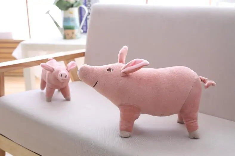 1pc 25cm Lifelike Cute Cartoon Pig Plush Toy Stuffed Soft Animal Pig Doll for Birthday Gift Toy Kawaii Gift for Girls