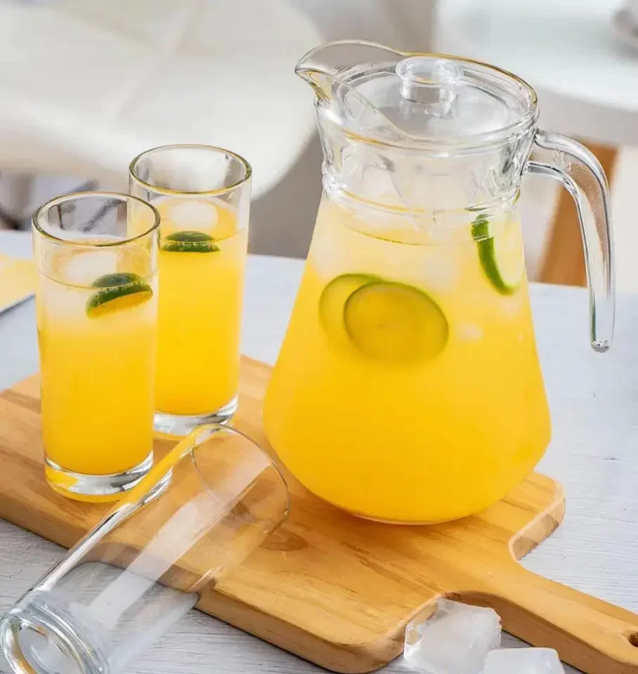 1pc Plastic Pitcher 33/50/67oz Drinkware Tea Pitcher For Juice, Milk,Cold /Hot Beverages Carafe Water Pitcher For Restaurant