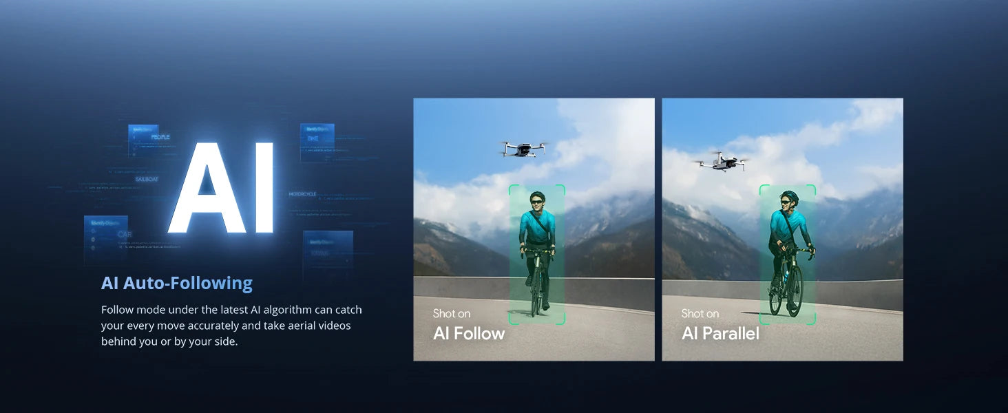 Potensic ATOM 2 Drone, 4K HDR Video, 8K Photo, 3-Axis Gimbal Camer, Under 249g, Vertical Shooting,10-KM, AI Night Shot, AI Track