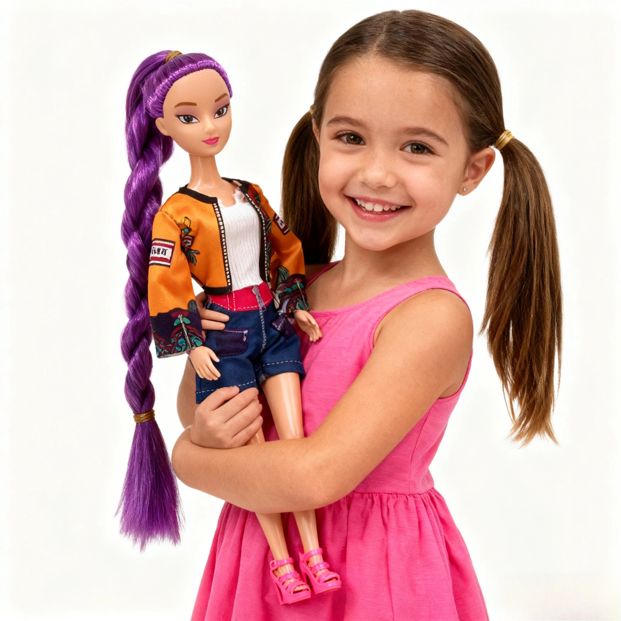 #@HOT Doll Toys Kpop Demon Hunters Action Figure Toy Rumi Mira Zoey Beautiful Princess Baby Girl Dolls Plastic DIY Toy for Girls