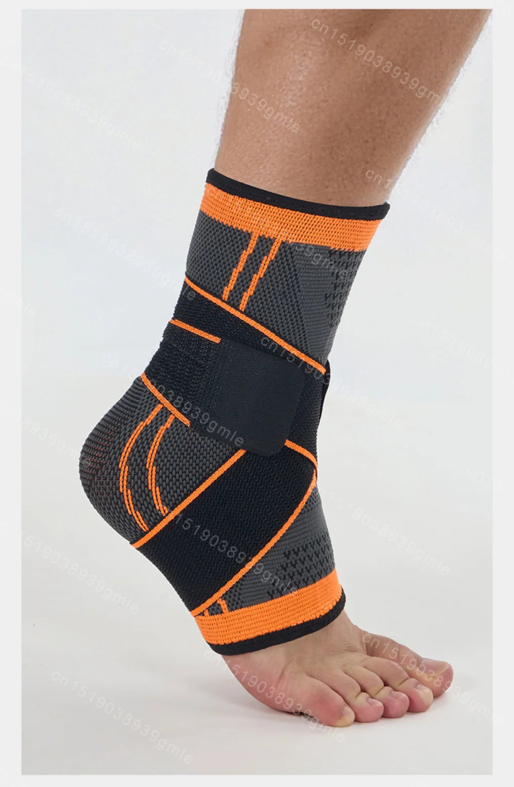 1Pcs High Quality Adjustable Ankle Support Compression Ankle Brace Protector Running Soccer Basketball Fitness Joint Pain Nylon