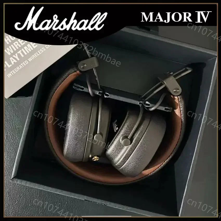 Marshall Major IV 4 Wireless Bluetooth Headphones Classic Earphones Deep Bass Foldable Pop Rock Retro Music Microphone Headset