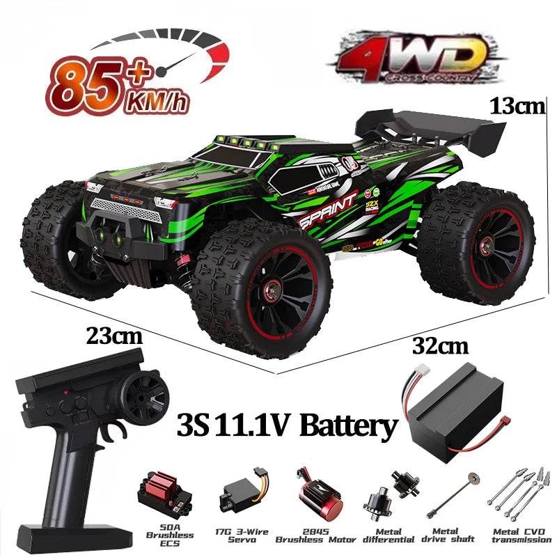 9522PRO 85KM/H High-speed RC Car Brushless Four-wheel Drive Off-road Drift 1:16 Professional Racing Car 9522 50KM/H Boy's Toy