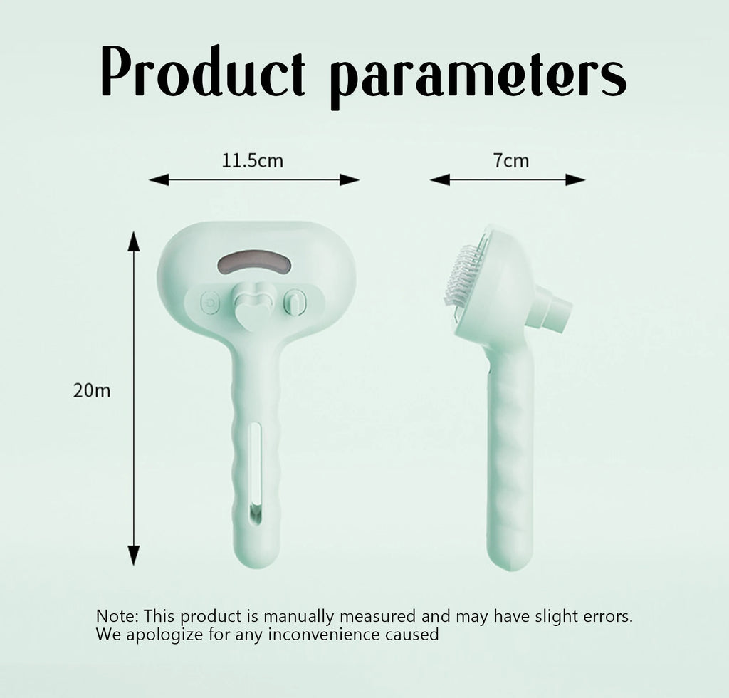 Dog Comb Pet Steam Massage Brush Safe Round Head Soft Teeth Spray Hair Removal Comb for Dog Universal for Cats Dogs Accessories