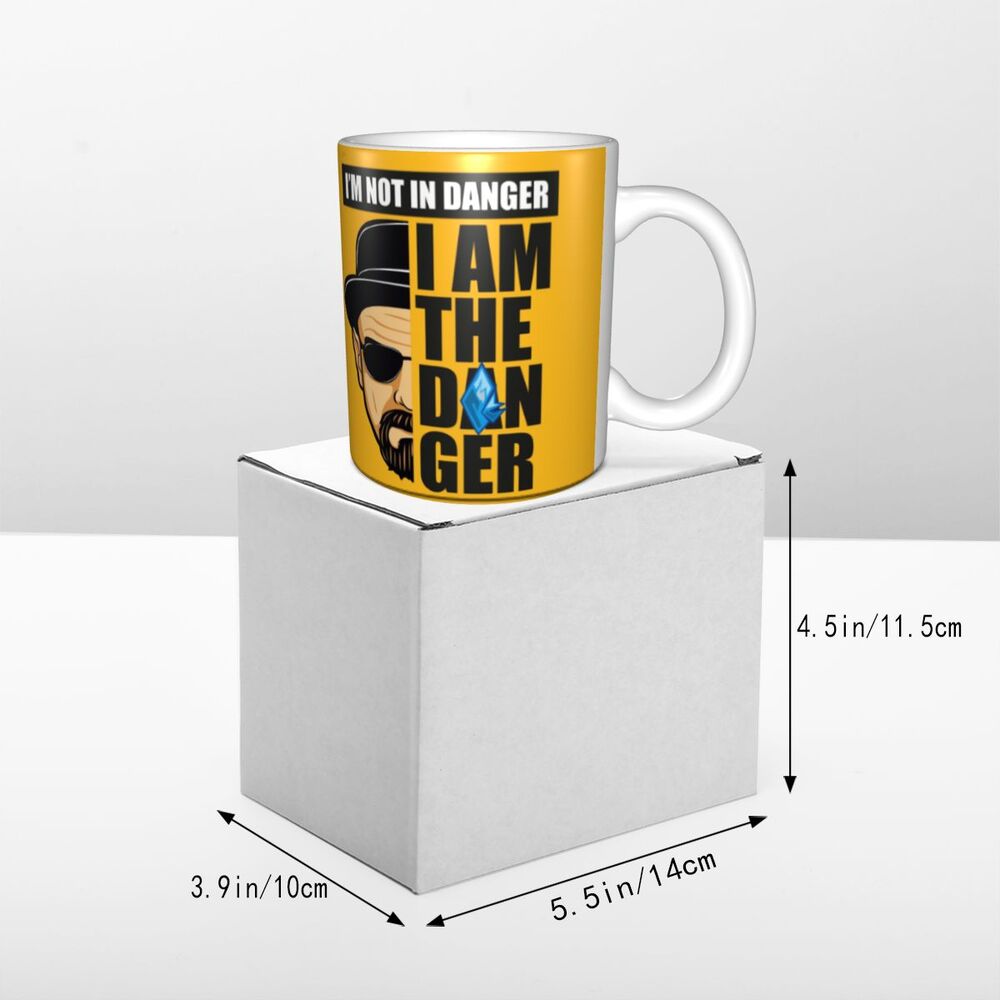 Heisenberg I Am The Danger Mug Personalized Breaking Bad Walter White Coffee Ceramic Mug Cup Creative Present