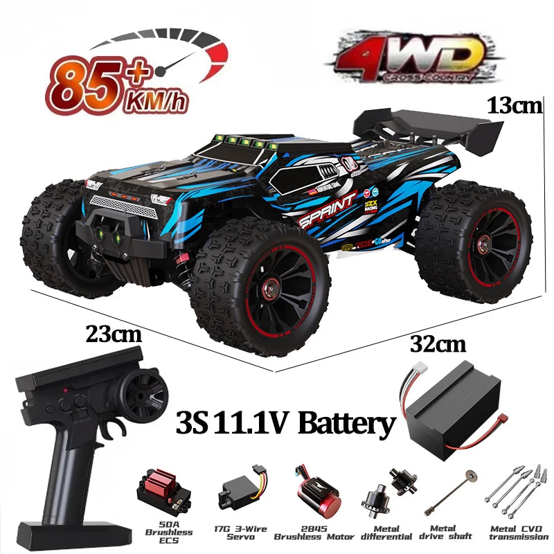 9522PRO 85KM/H High-speed RC Car Brushless Four-wheel Drive Off-road Drift 1:16 Professional Racing Car 9522 50KM/H Boy's Toy