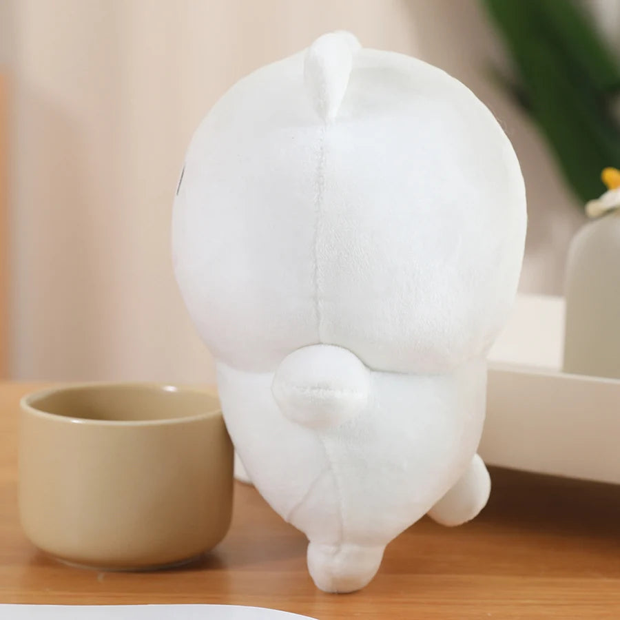 12/22/30cm Cute Self-deprecating Bear Soft Stuffed Doll Kawaii Same Style Japanese Anime White Bear Kid Birthday Xmas Gift