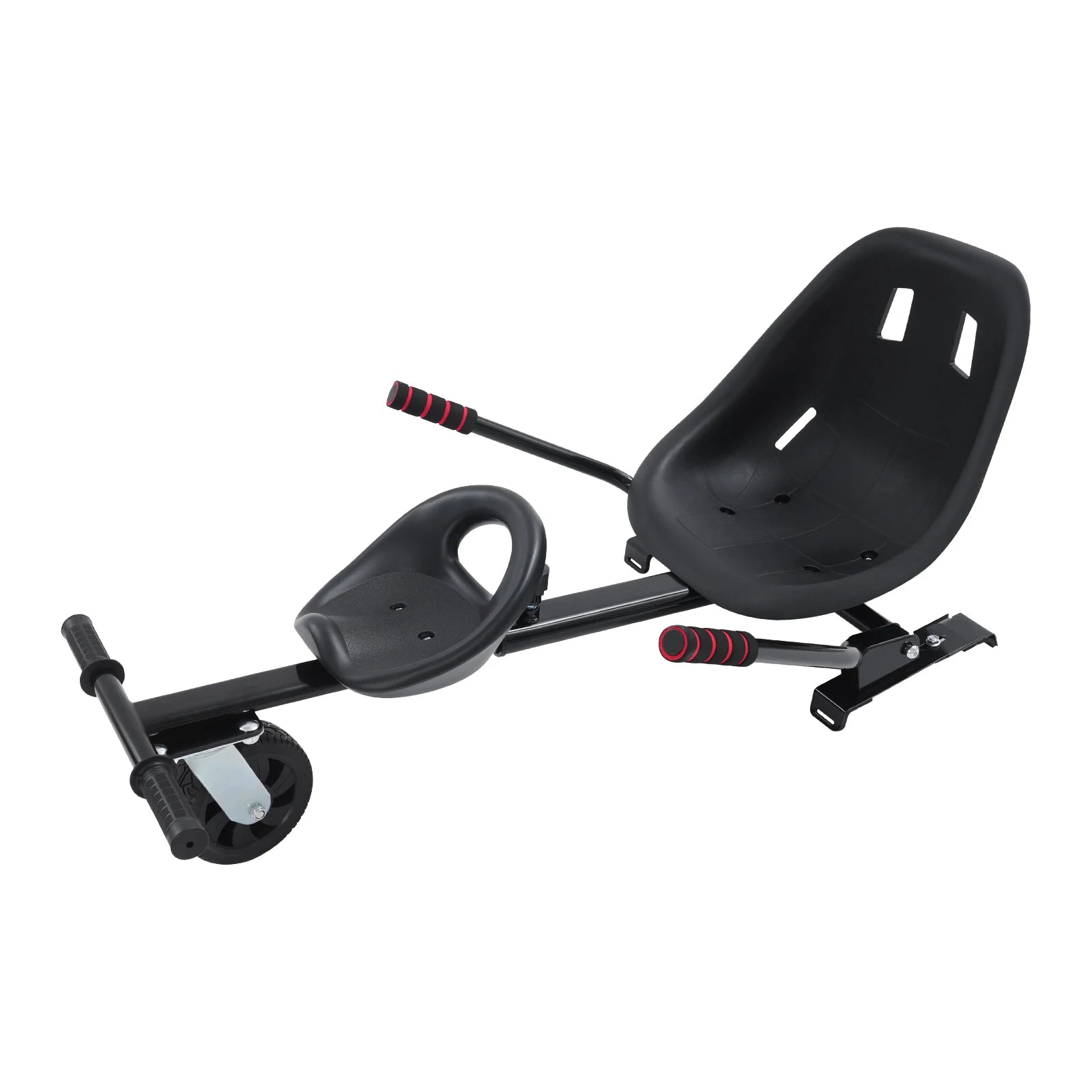 Adjustable Hoverboard Kart Kit for 6.5-10" Hoverboards, Double Seat Go Kart Frame for Kids & Adults, Outdoor Ride On Car