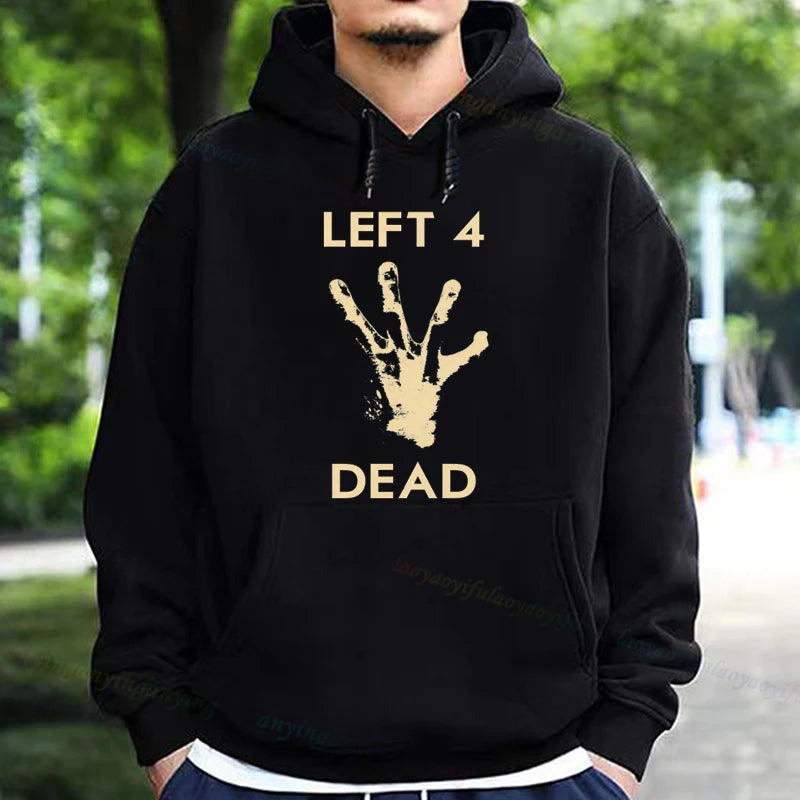 Left 4 Dead 2 Hoodie Men Women Fashion Casual Long Sleeve T-shirt Aesthetic Vintage Game Lovers Retro Style Hoodies Harajuku