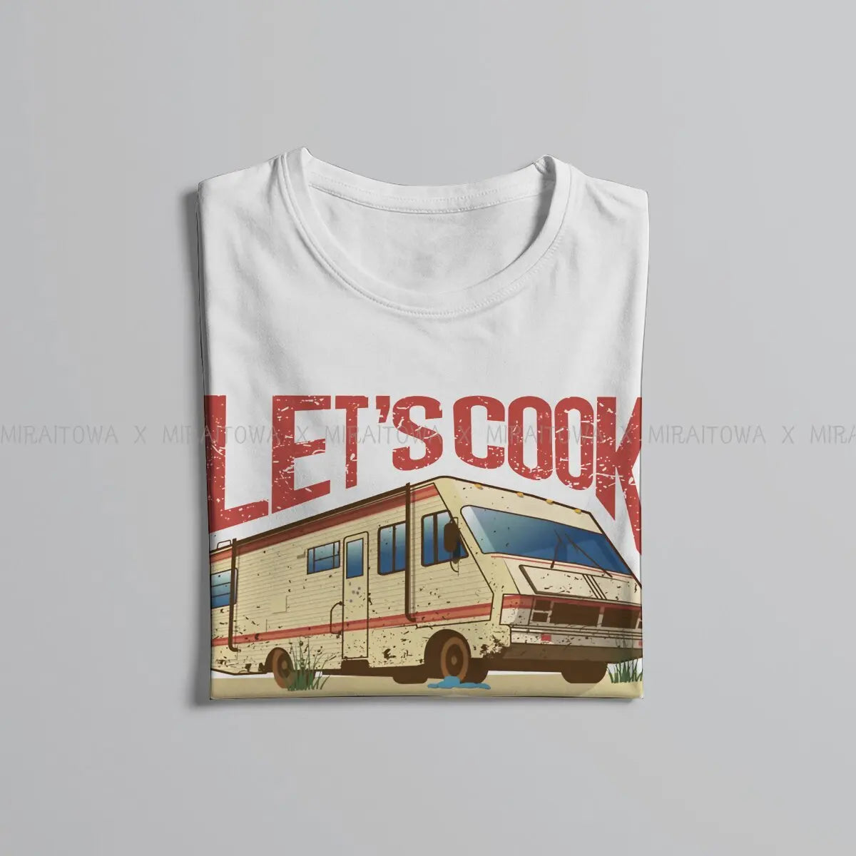 Breaking Bad Walter White TV Man TShirt RV Lets Cook Fashion T Shirt Harajuku Streetwear Hipster