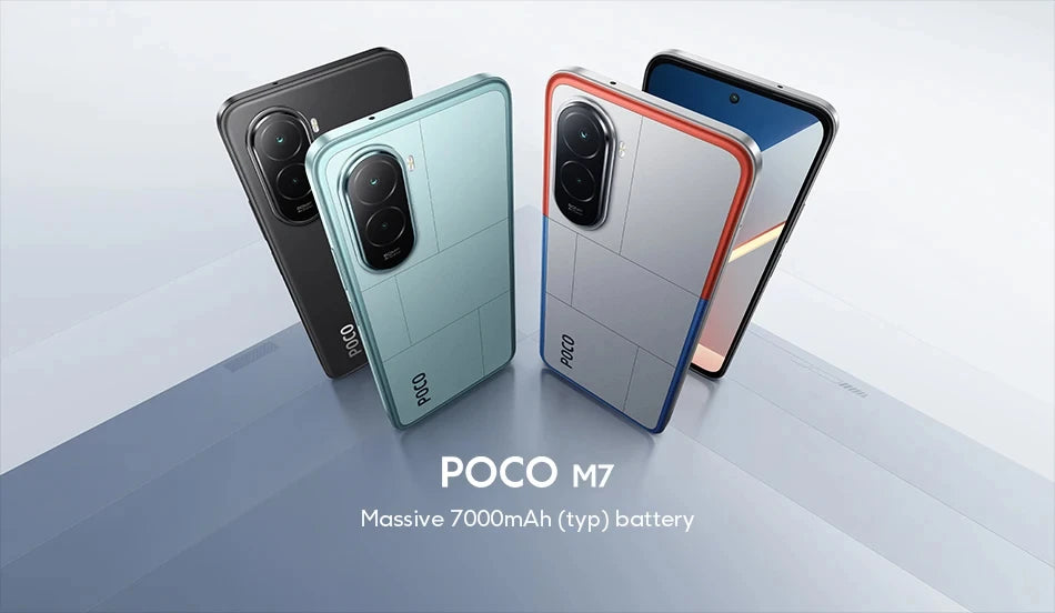 POCO M7 4G NFC 6GB/128GB 8GB/256GB Smart Cellphone 144Hz Display 7000mAh Battery Smartphone