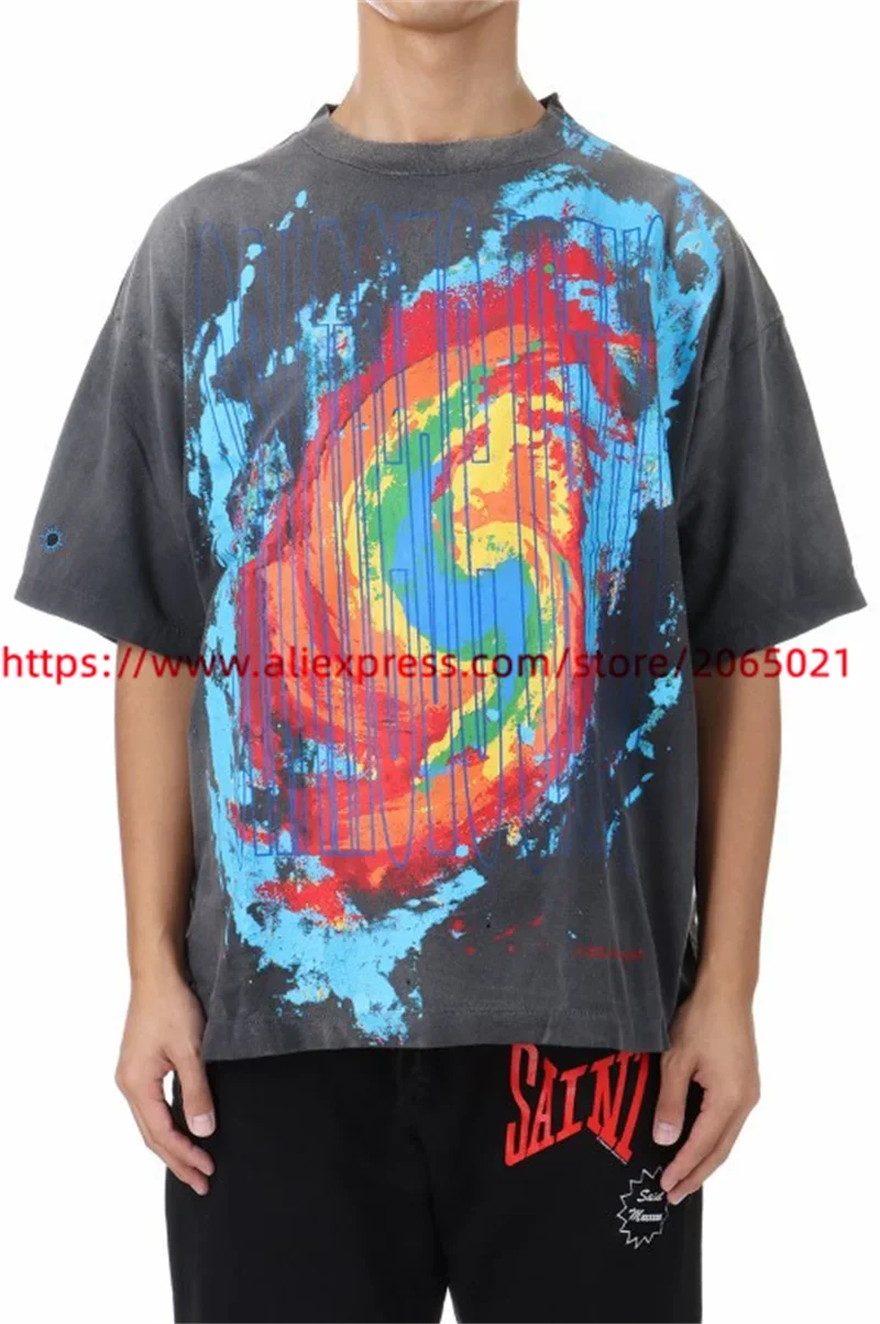 Public Enemy Saint Washed T-shirt Men Women Best Quality Tee Tops T Shirt