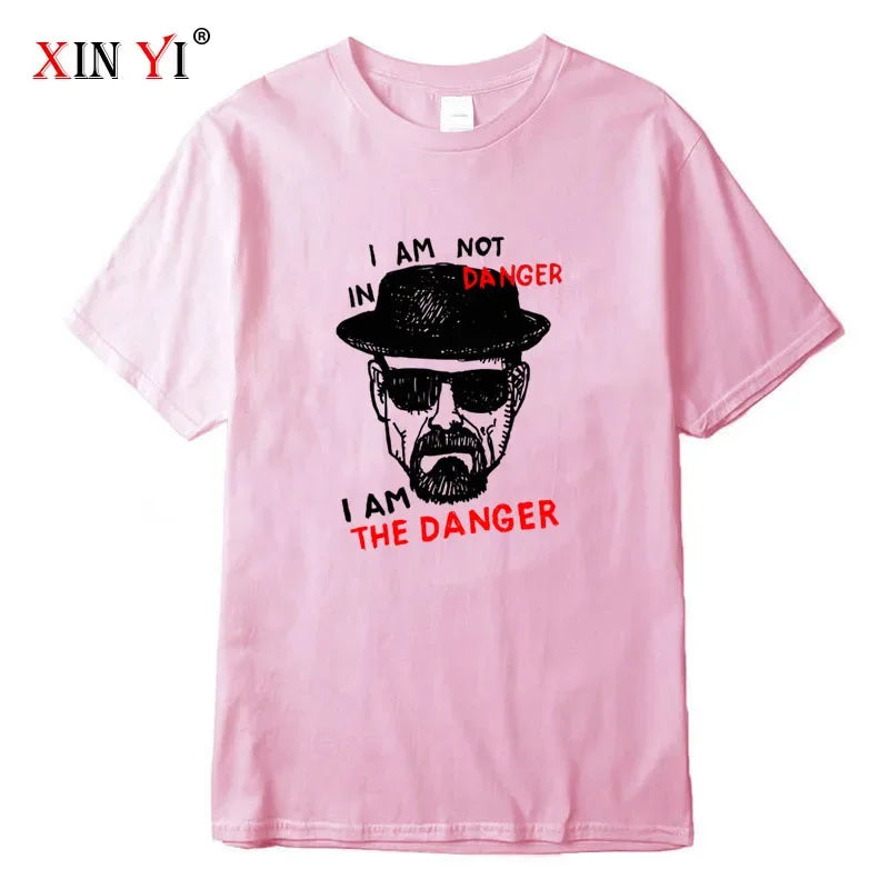 Men's T-shirt 100% Cotton Short Sleeve Breaking Bad Men T-shirt Casual Heisenberg Print Summer Tshirt Cool T-shirt Male Men Tops