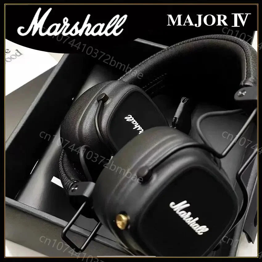 Marshall Major IV 4 Wireless Bluetooth Headphones Classic Earphones Deep Bass Foldable Pop Rock Retro Music Microphone Headset