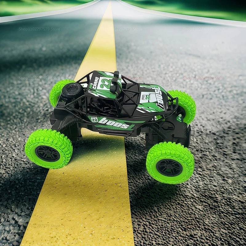 Remote Control Off-Road Climbing Car 1:18 For Kids High Speed Flashing Lights Rechargeable Toy Vehicle Gifts For Boys And Girls