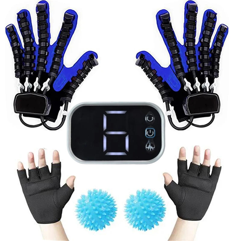 Intelligent Massage Gloves Robot Rehabilitation Gloves for Stroke Hemiplegia Hand Function Recovery Finger Trainer Hand Exercise