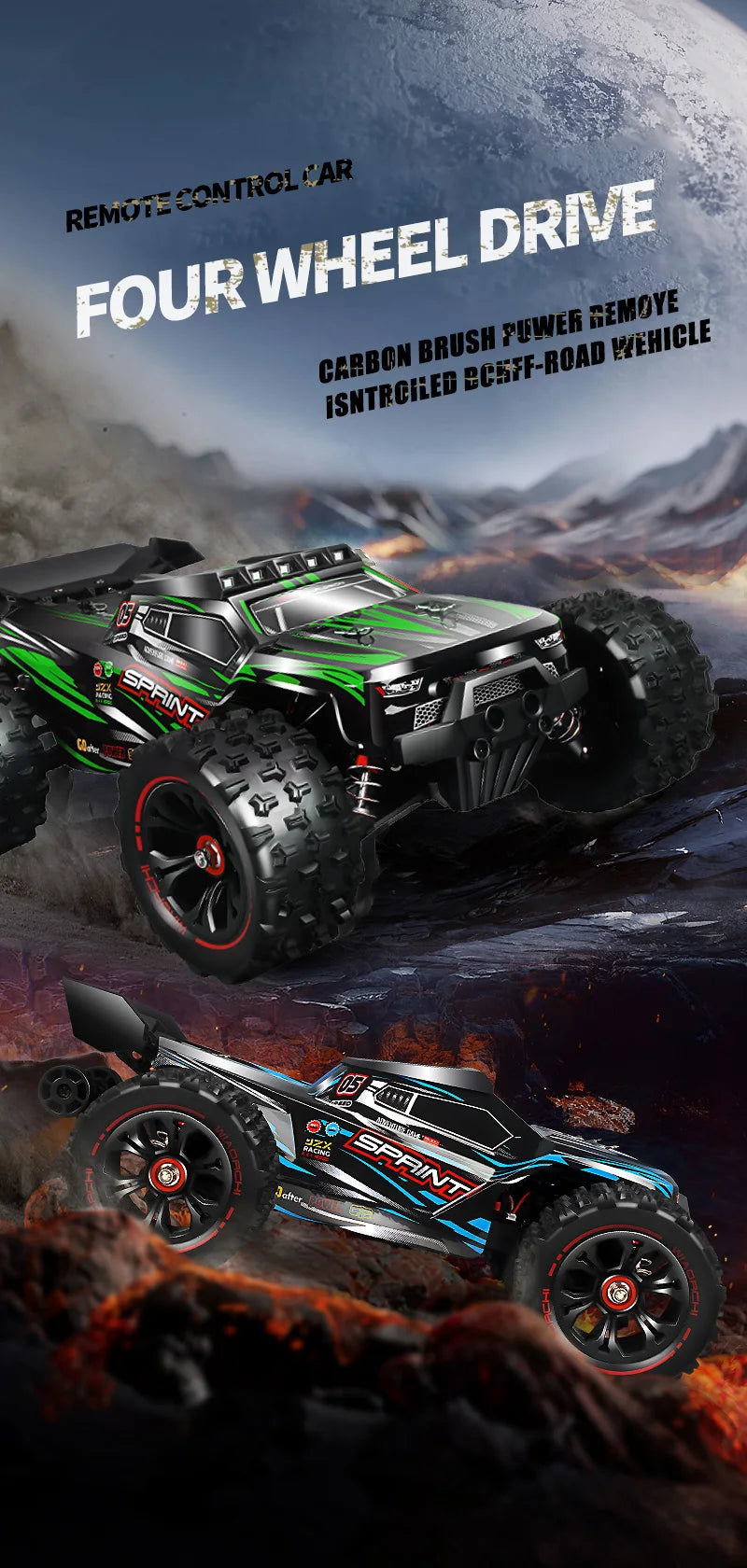 9522PRO 85KM/H High-speed RC Car Brushless Four-wheel Drive Off-road Drift 1:16 Professional Racing Car 9522 50KM/H Boy's Toy