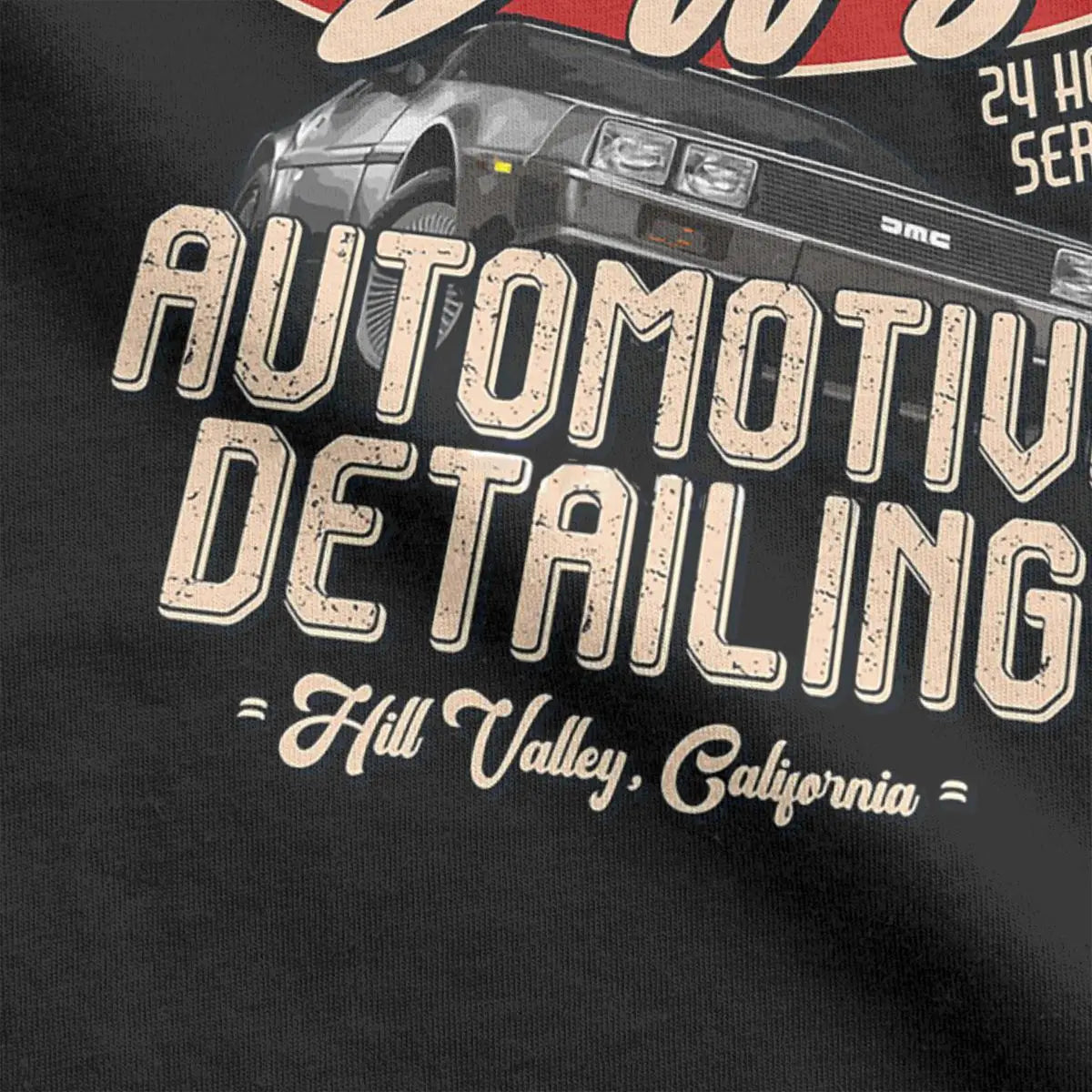 Back To The Future. Biff's Automotive Detailing Party Gifts T-Shirt  Pure Cotton printed Vintage Clothes Graphic plus size