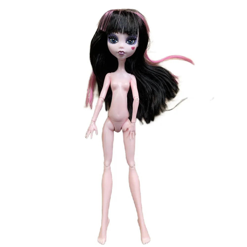 Monster Dolls Cute Horse-man Deer Cat Draculaura/Clawdeen Wolf/ Frankie Stein / Black Spider Movable Body Girls Toys Gift