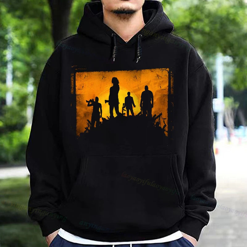 Left 4 Dead 2 Hoodie Men Women Fashion Casual Long Sleeve T-shirt Aesthetic Vintage Game Lovers Retro Style Hoodies Harajuku