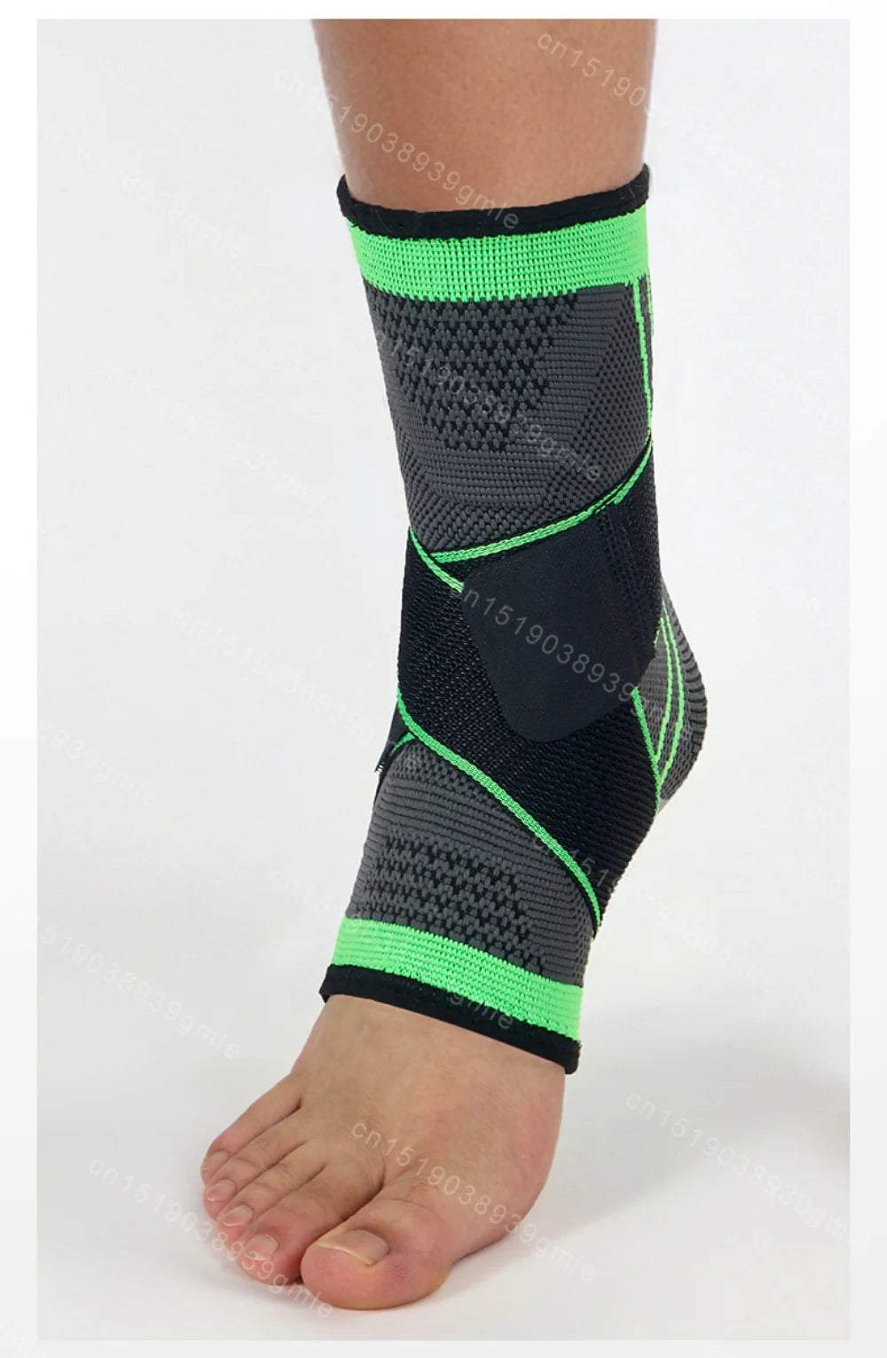 1Pcs High Quality Adjustable Ankle Support Compression Ankle Brace Protector Running Soccer Basketball Fitness Joint Pain Nylon