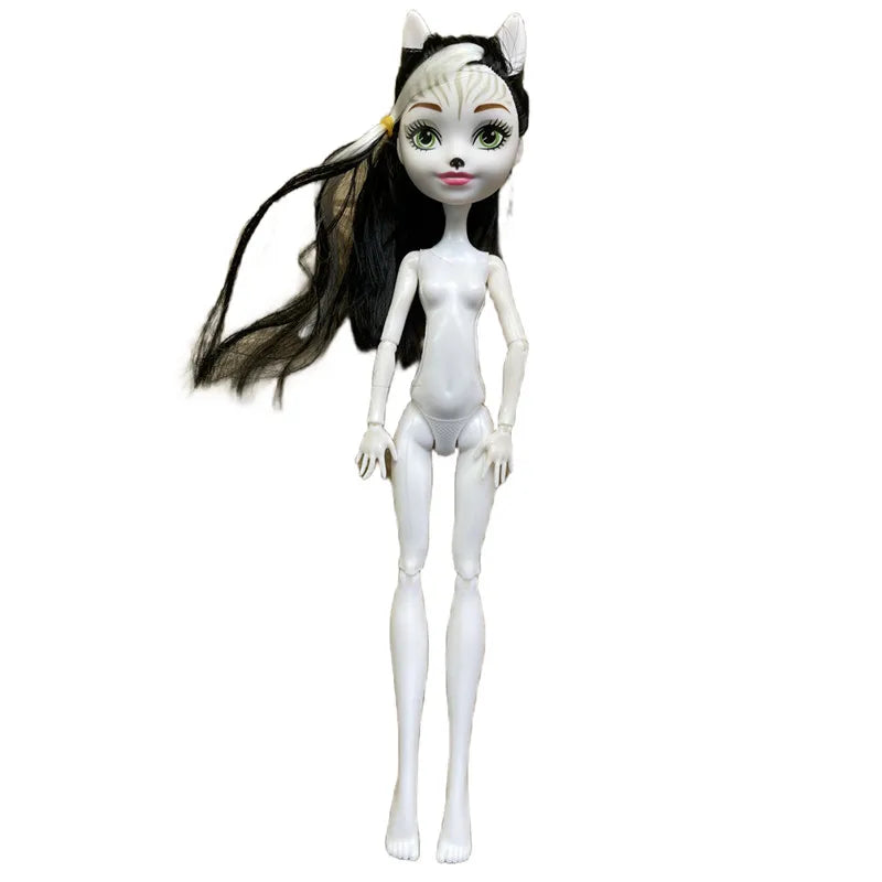 Monster Dolls Cute Horse-man Deer Cat Draculaura/Clawdeen Wolf/ Frankie Stein / Black Spider Movable Body Girls Toys Gift